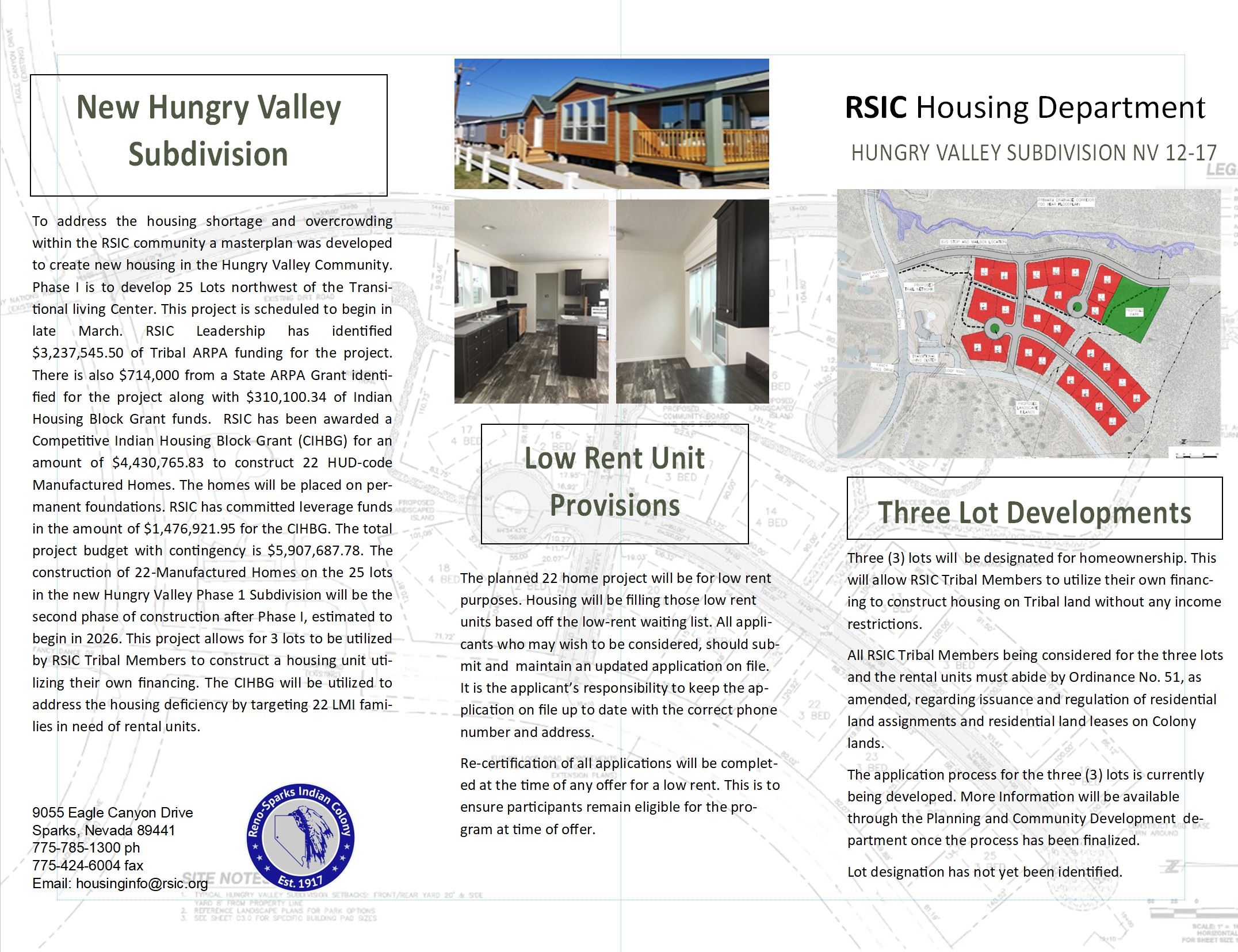 RSIC HOUSING 2 27 2025 Update