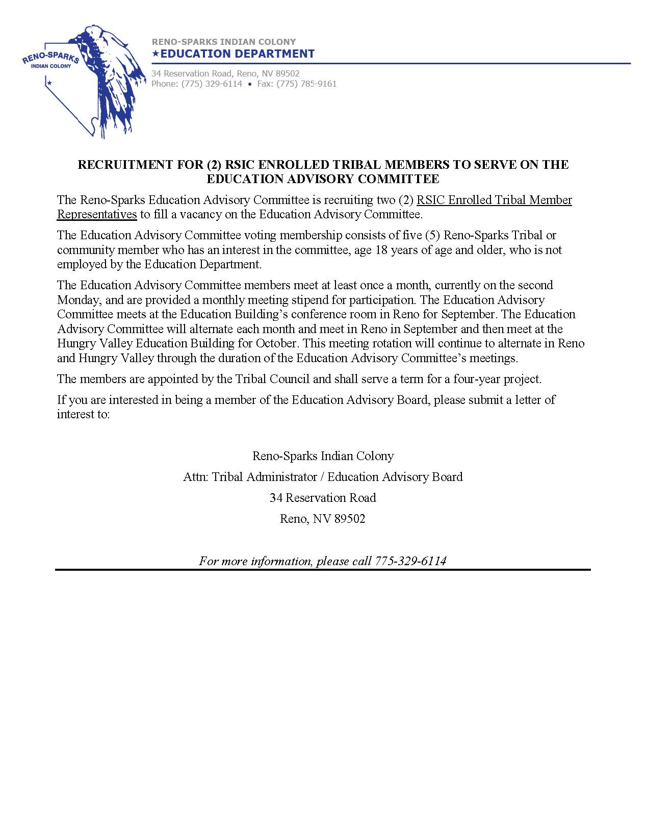 RSIC Education Committee Recruitment_022125